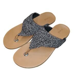 The Sak Hand Crocheted Shana Thong Sandal Urban Static Size 11 Beach Vacation
